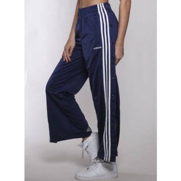 adidas Pants - 90s Adidas Baggy Striped Classic Tearaway